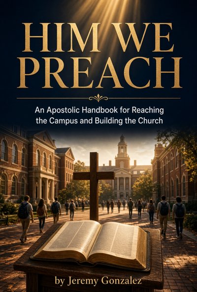Cover of Him We Preach by Jeremy Gonzalez